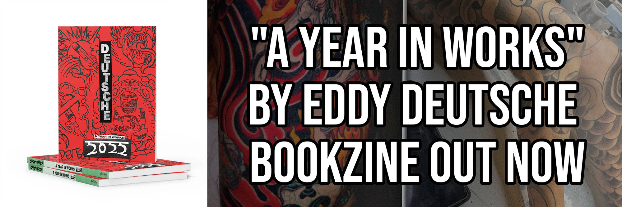 Banner for a year in the works by eddy deutsche