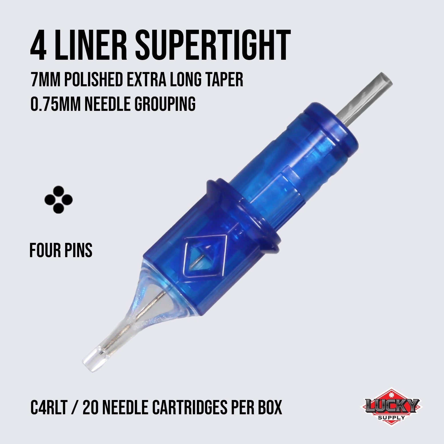 Round Liner Supertight Needle Cartridges by Lucky Supply