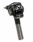Panther Head Contact Screw in Sterling Silver