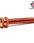 Double Knurled Short Copper Contact Screw - 1.060" Total Length