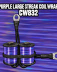 CW832 Purple Large Streak Coil Wrap