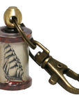 Clipper Ship Coil Keychain