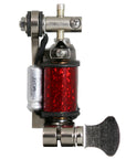 Coleman liner tattoo machine showing frame and tube-vise alignment