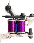 Coleman shader coil tattoo machine, coils-side view