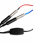 Dual Clip Cord Adapter in use