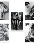 Vintage tattoo history postcards