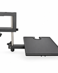 Side view of Lucky Supply Portable Work Station Table with rinse cup holder