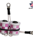 1" Custom Coils - Pink Checkers