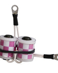 1" Custom Coils - Pink Checkers