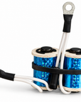 Lucky Supply 1 1/8 inch 8-wrap custom tattoo machine coil set with 35V 47µF capacitor.