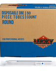 Clear Disposable Straight Cut Round Tip Tube Stems