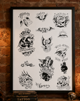 Original Lance McLain Flash Sheets on Wall (Harley Davidson)