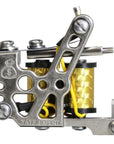 PIEW Money Maker liner tattoo machine gold coils 1 1/4 inch front view