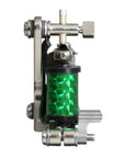 Coil tattoo machine liner armature bar detail green coils