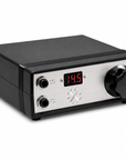 A black and silver electronic signal generator or audio device with a digital red LED display showing '14.5', a large black rotary knob, and two input jacks labeled CC and FS, set against a plain white background.