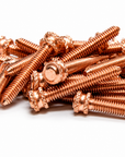 Double Knurled Short Copper Contact Screw - 1.060" Total Length
