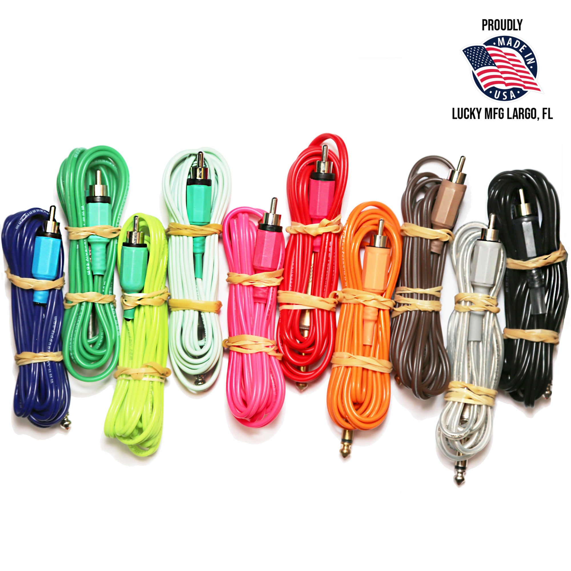 Lucky Supply RCA Straight Clip Cords