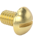 Brass Round Head Slotted 8-32 - 1/4"