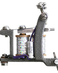 Lucky MFG Sailor Jerry Bulldog casted iron coil shader tattoo machine with panther detail – frame side