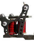 Lucky Supply Drilled Waters shader tattoo machine with red coil wraps