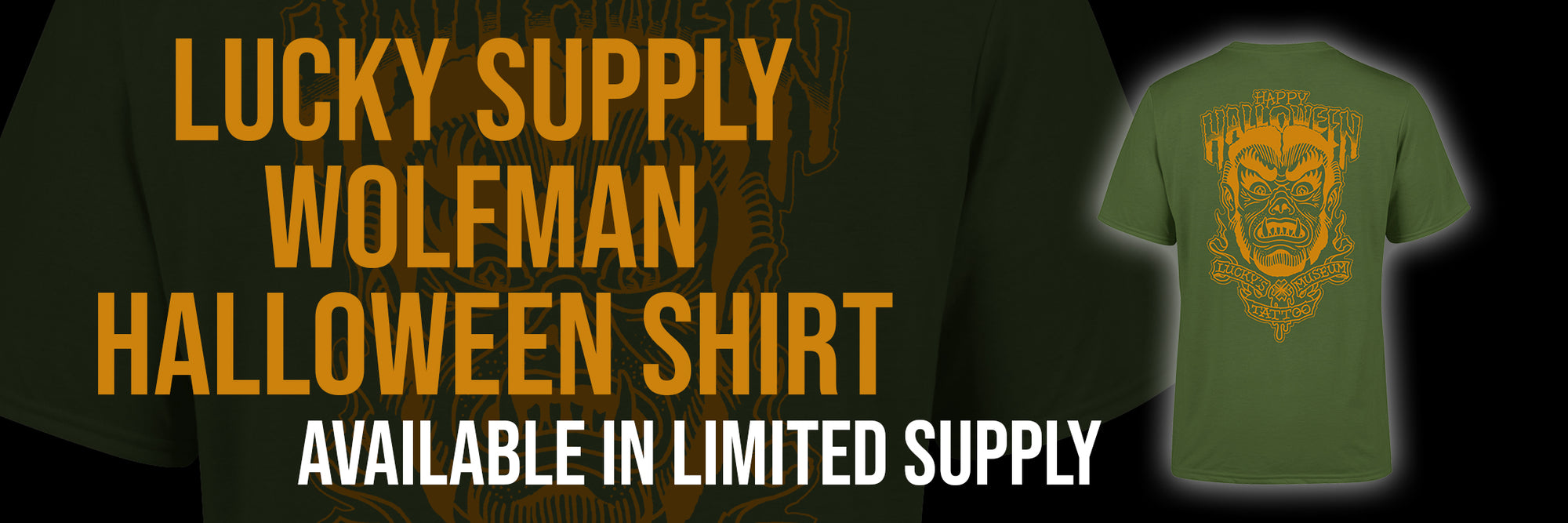 Wolfman Shirt Pop Up Screen