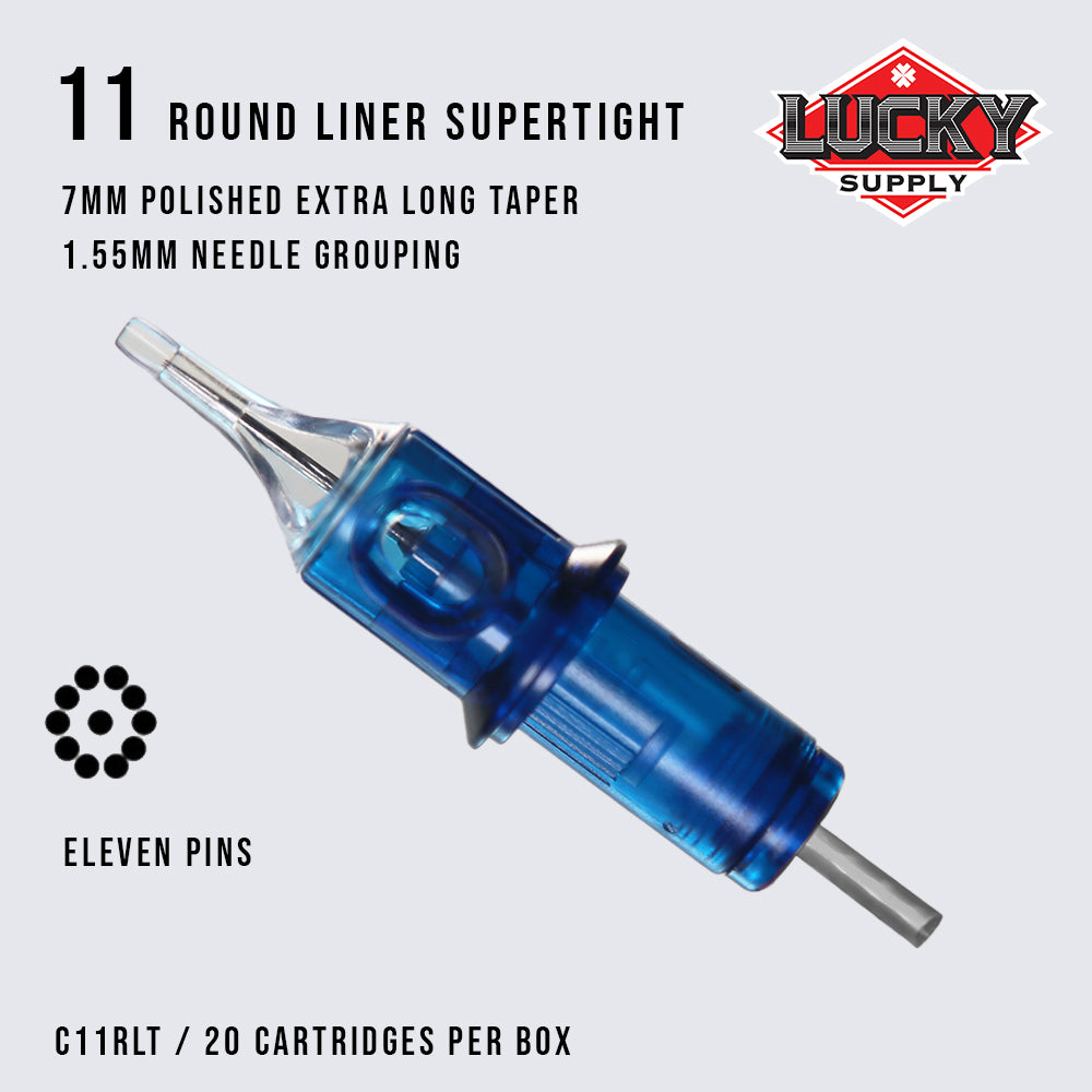 Round Liner Supertight Needle Cartridges by Lucky Supply