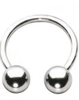 16g Stainless Steel Circular Barbell Externally Threaded
