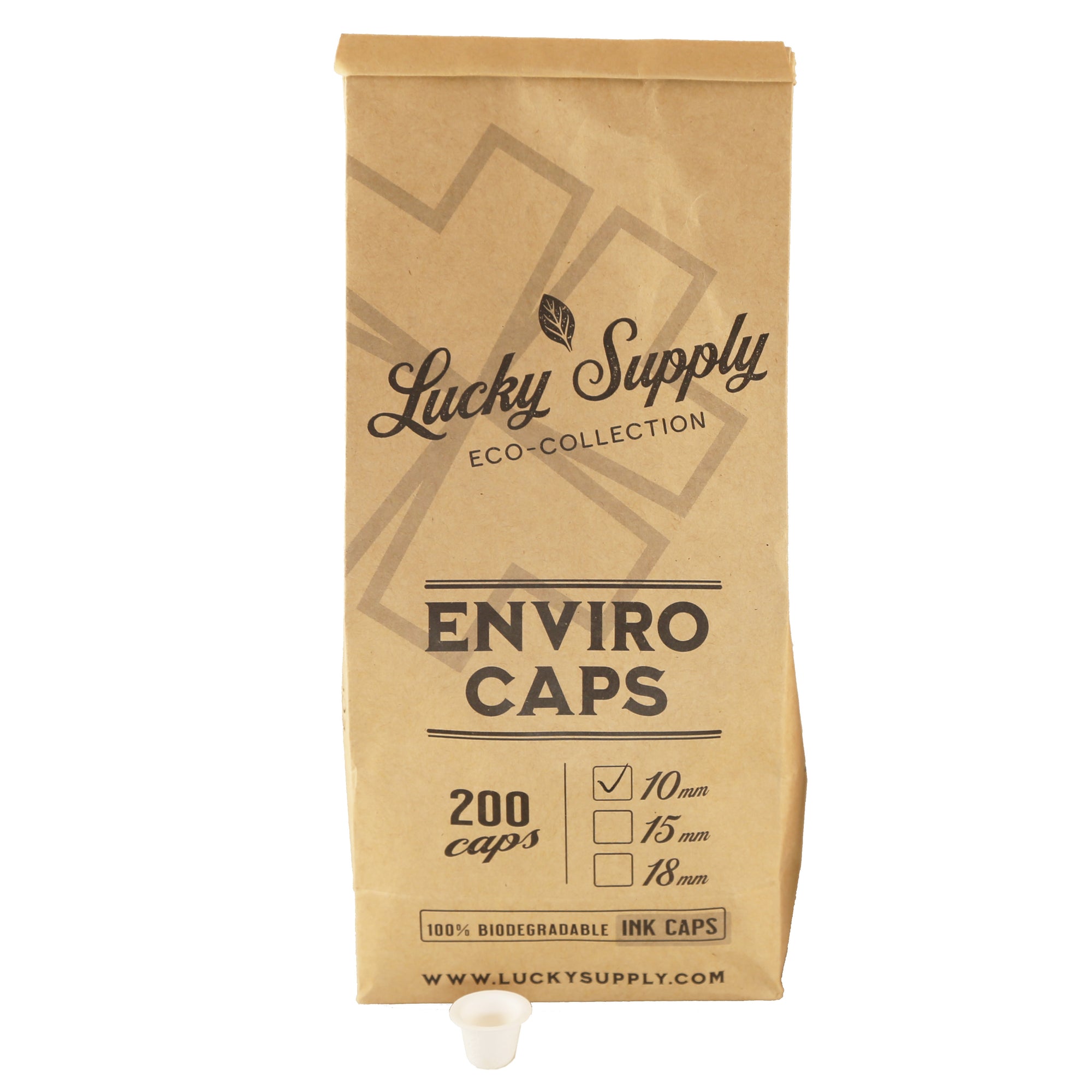 Enviro Biodegradable Caps - Paper Ink Cap Containers by Lucky Supply