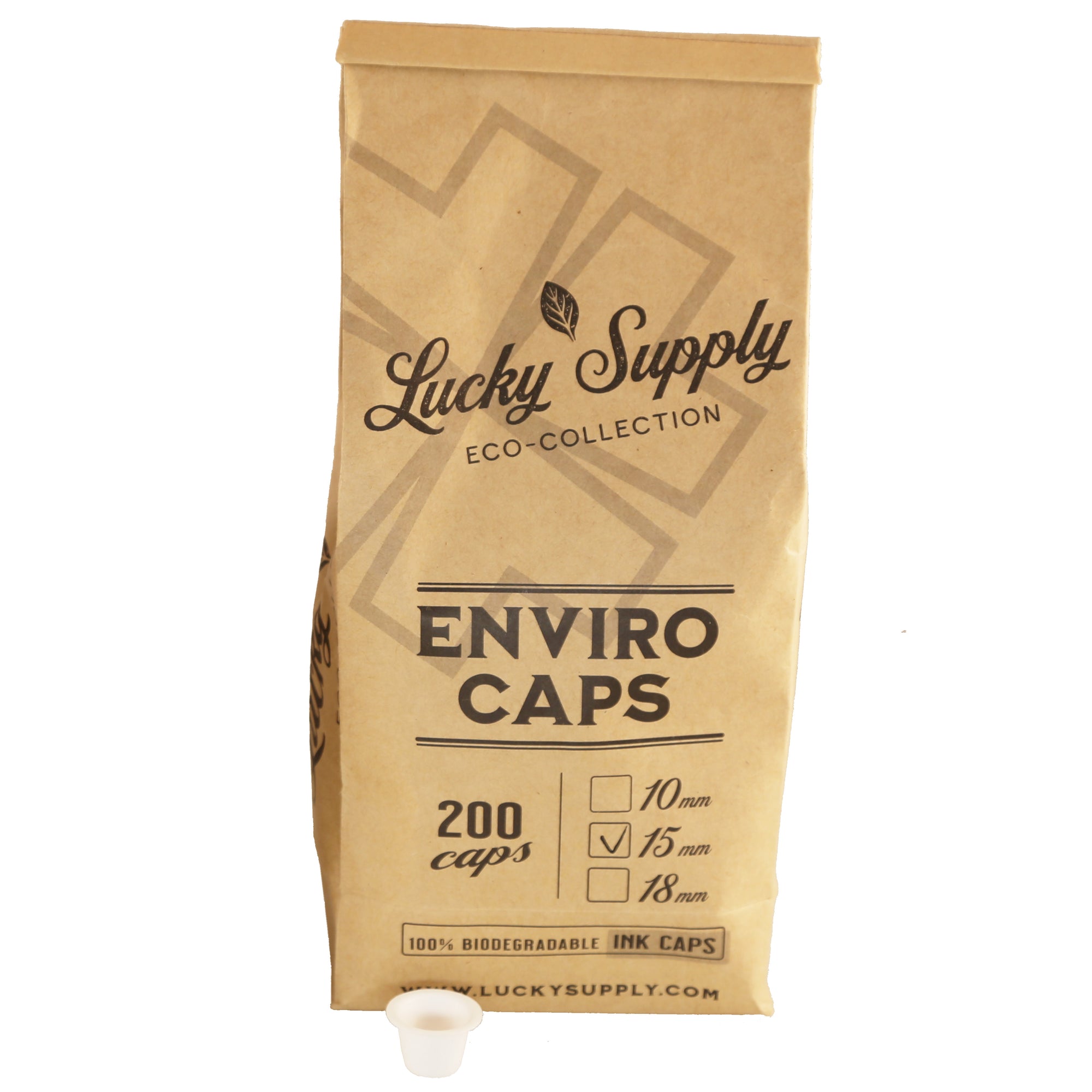 Enviro Biodegradable Caps - Paper Ink Cap Containers by Lucky Supply