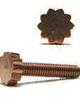 Sunburst Copper Contact Screw - 1.007" Total length