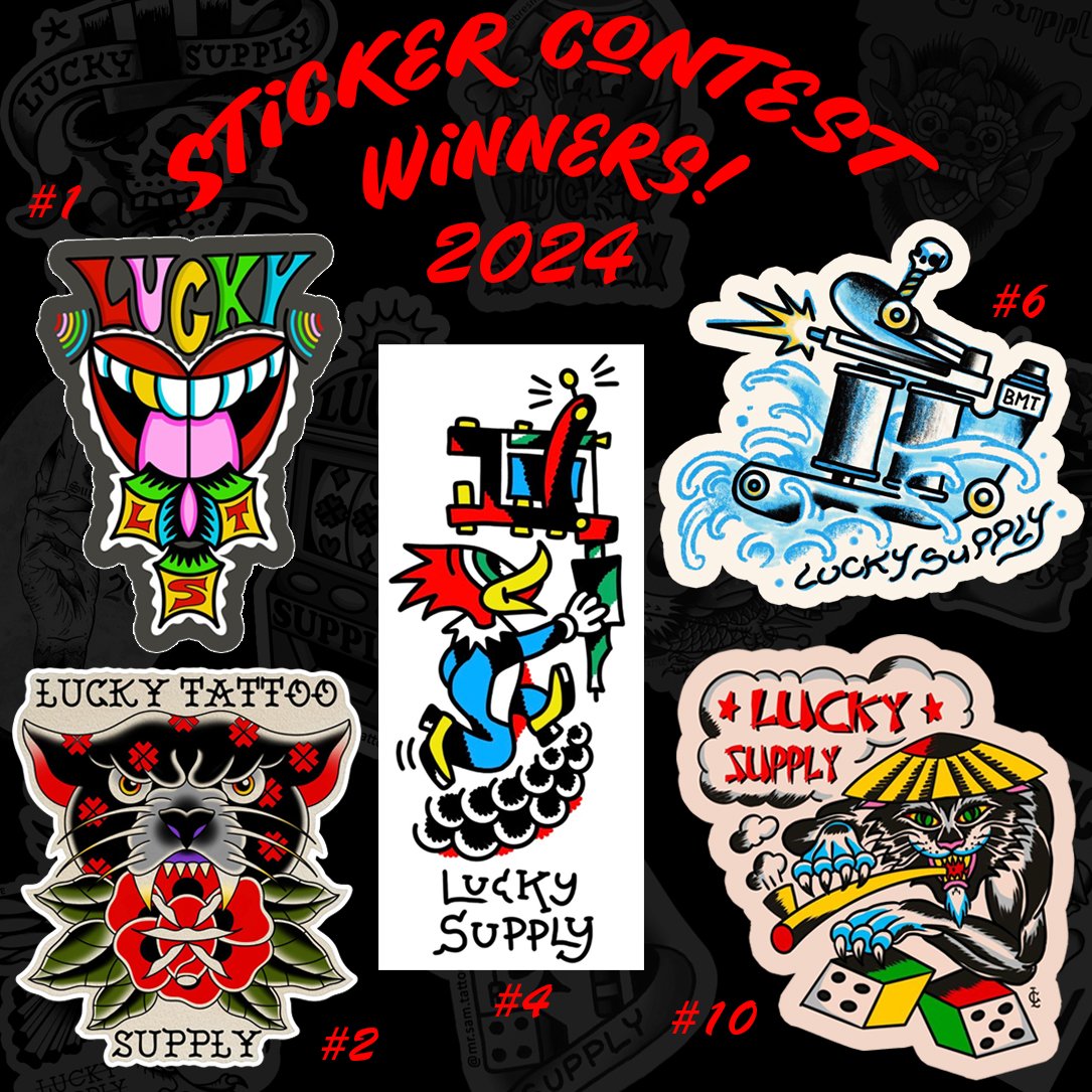 2024 Lucky Supply Sticker Contest Winners