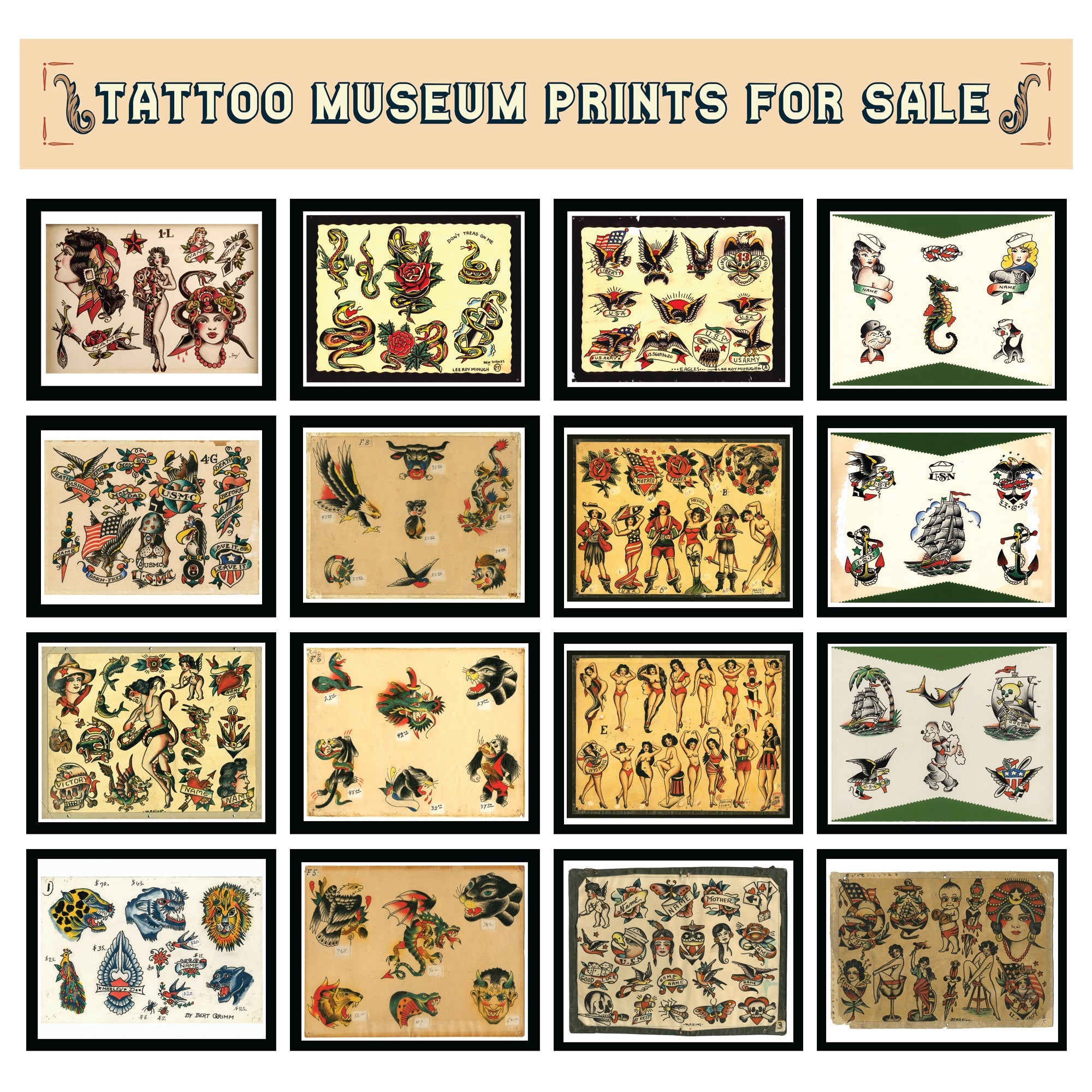 Luckys Tattoo Museum Vintage Flash