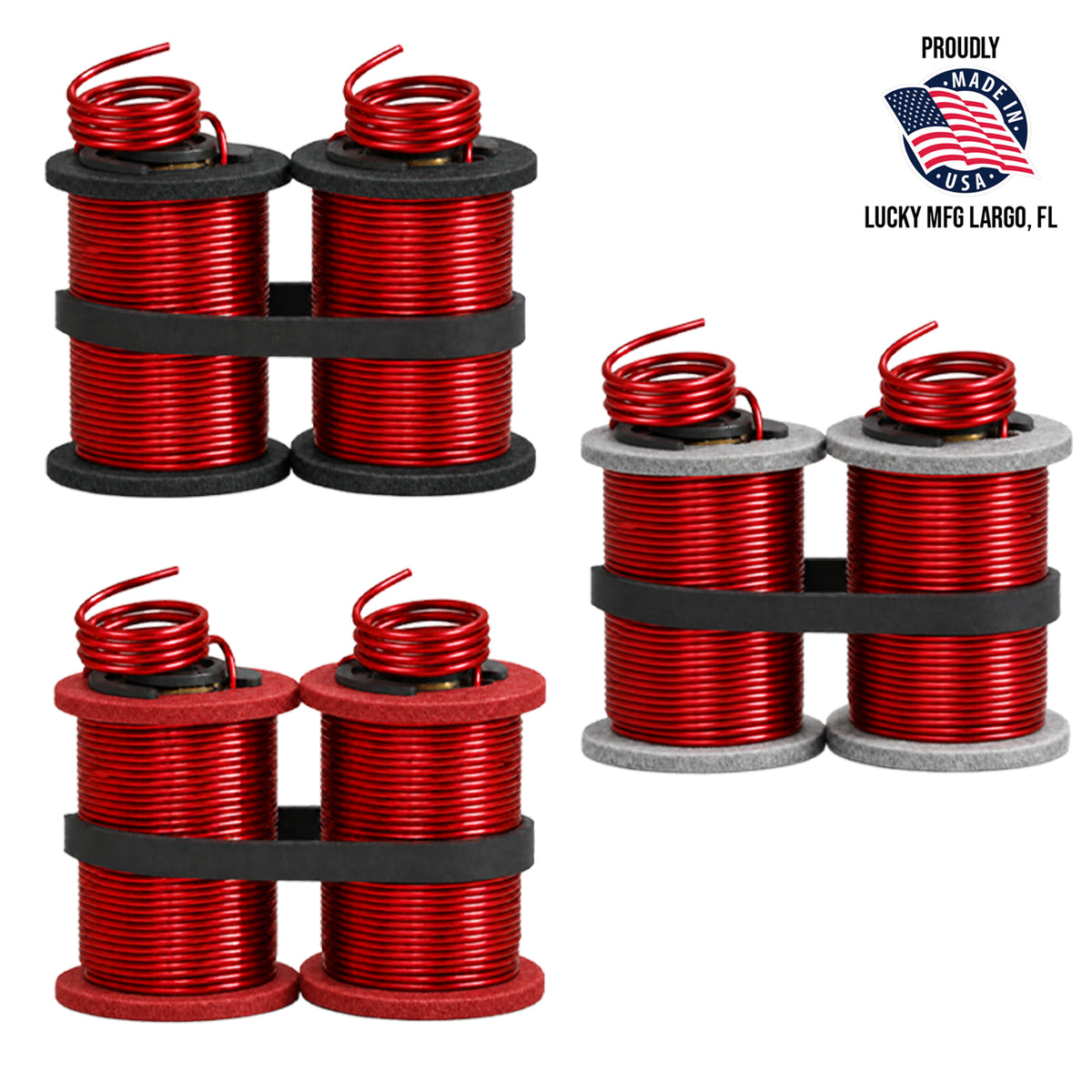 118 Bulk Raw Coils (Gray Fiber Washers)