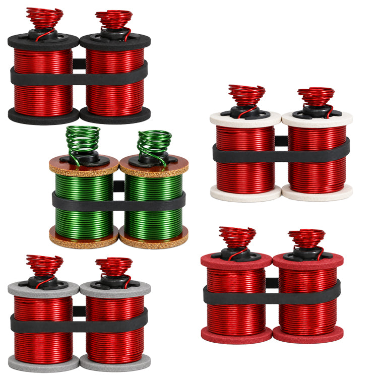 1 Inch Bulk Raw Coils Set (Gray Round Fiber Washers)