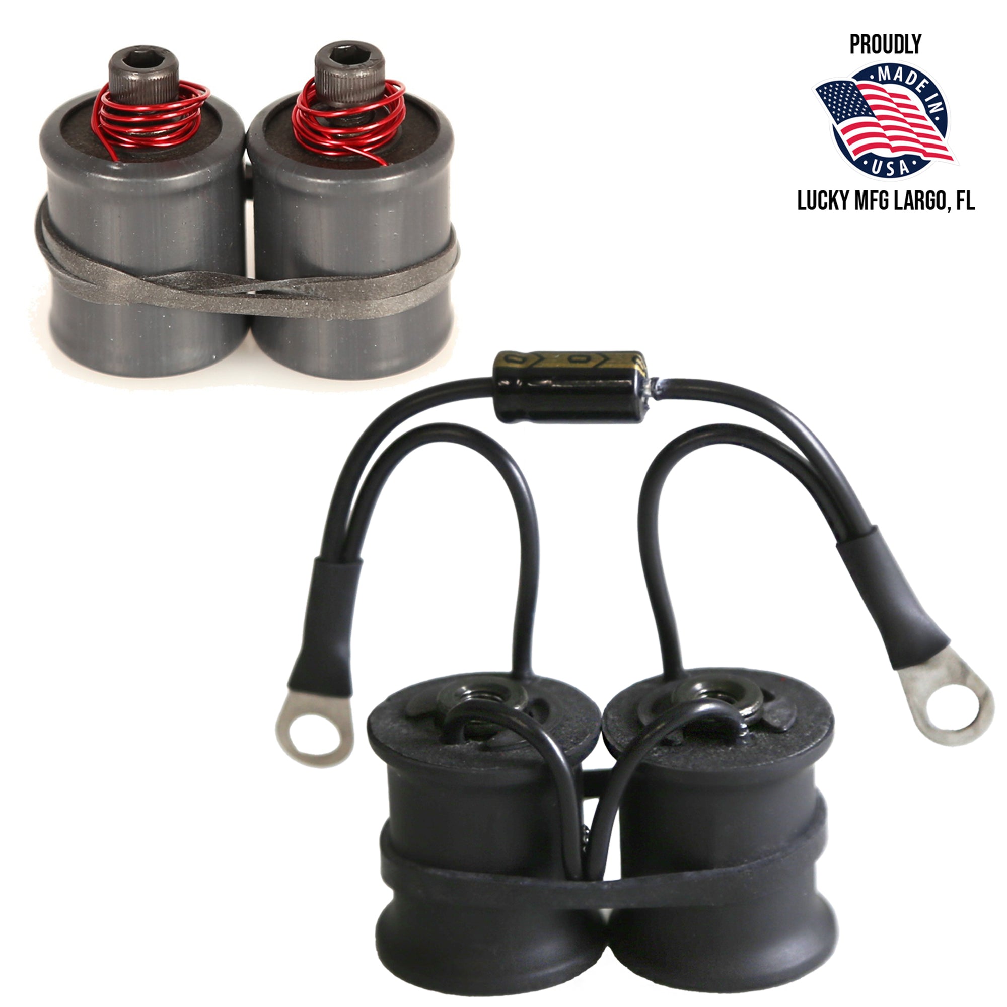 1&quot; Coils With Black Heat Shrink With and Without Capacitor