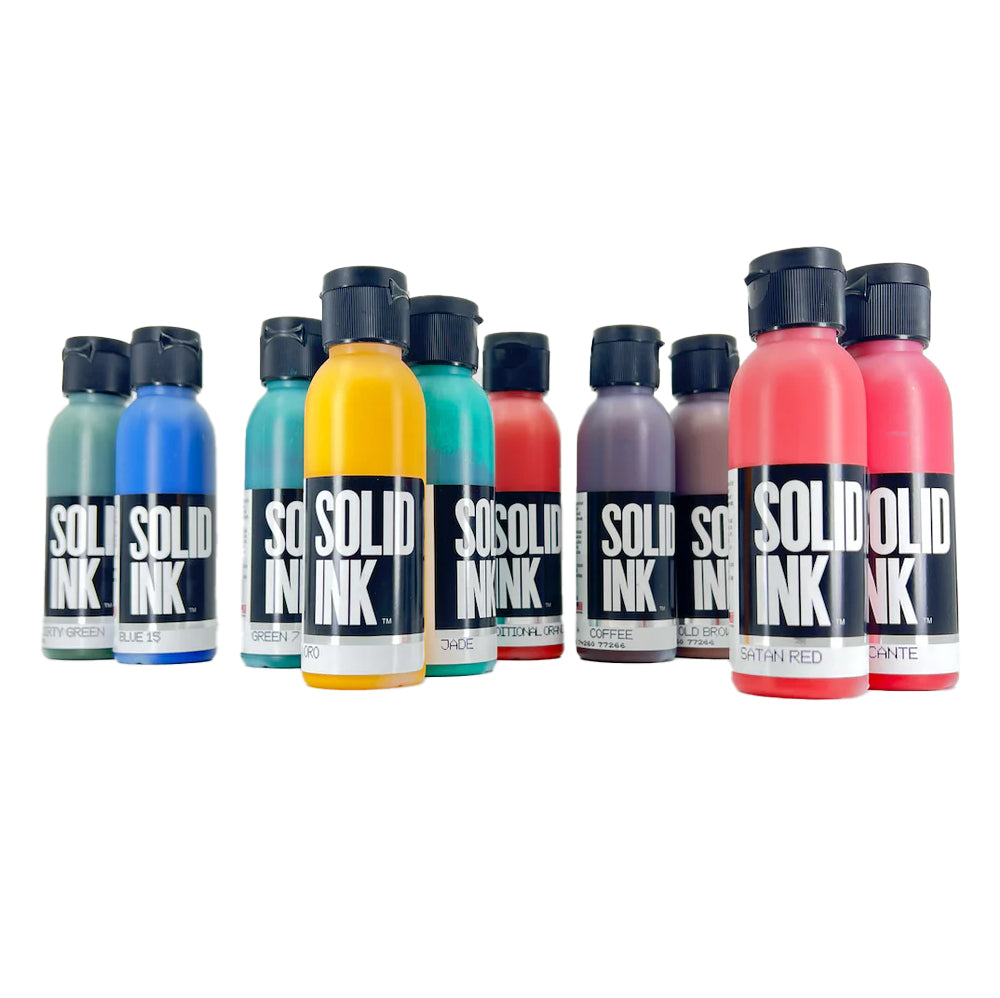 Solid Ink - Old Pigments Set (10 Colors) - 2 oz