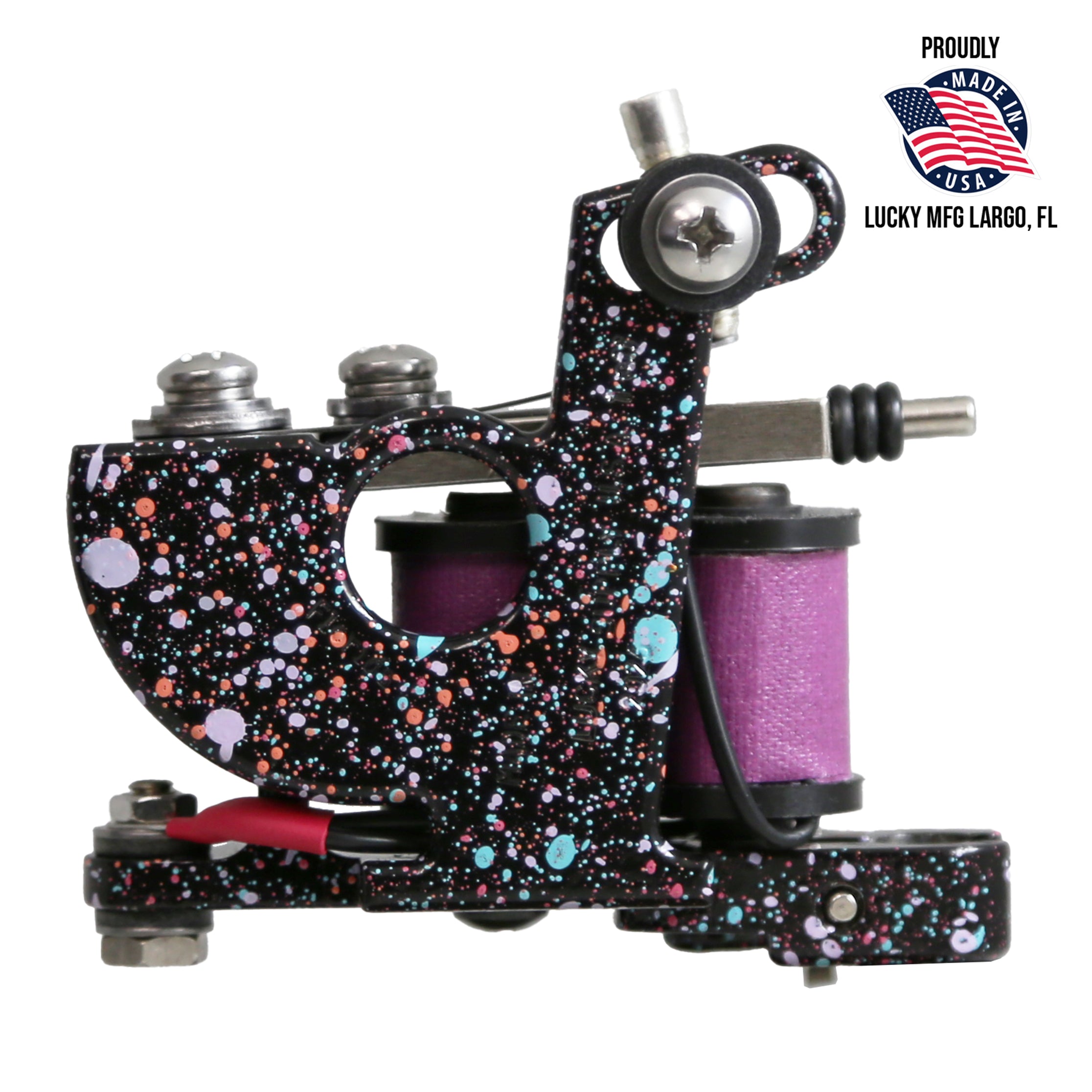タトゥーマシン 赤 青 lucky Supply Custom Liner Tattoo Machine – Built by Lucky Supply – LuckySupplyUSA