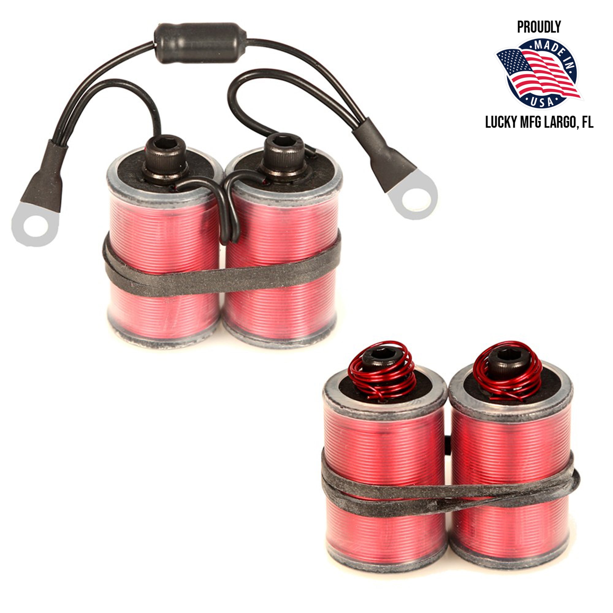 1&quot; Coils With Clear Heat Shrink With and Without Capacitor