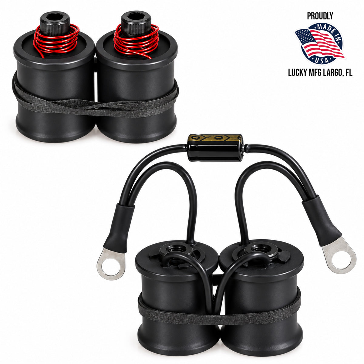 1 inch tattoo machine coils with black heat shrink wrap
