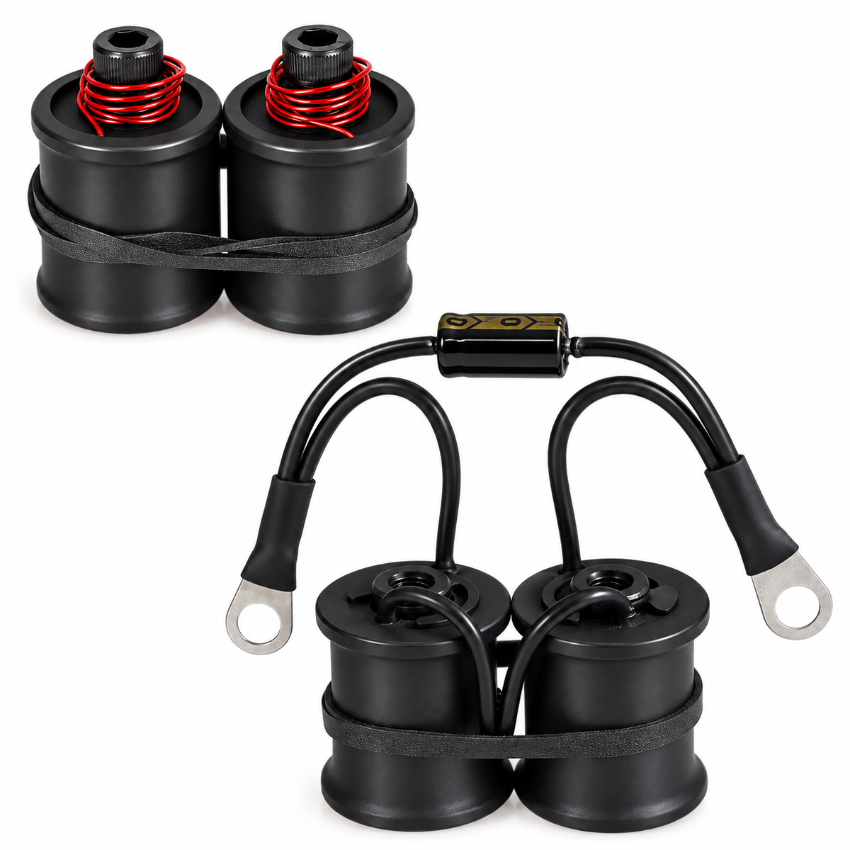 1 inch tattoo machine coils with black heat shrink wrap