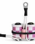 1 inch custom coils - pink checkers (Capacitor side)