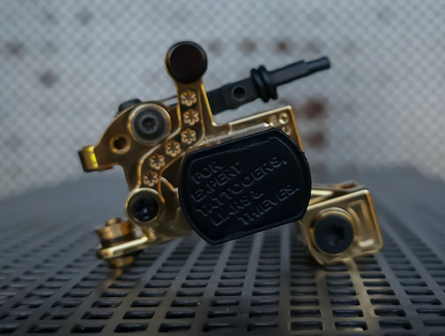 True Gold and Black Liner Tattoo Machine by Martin Pintos P.