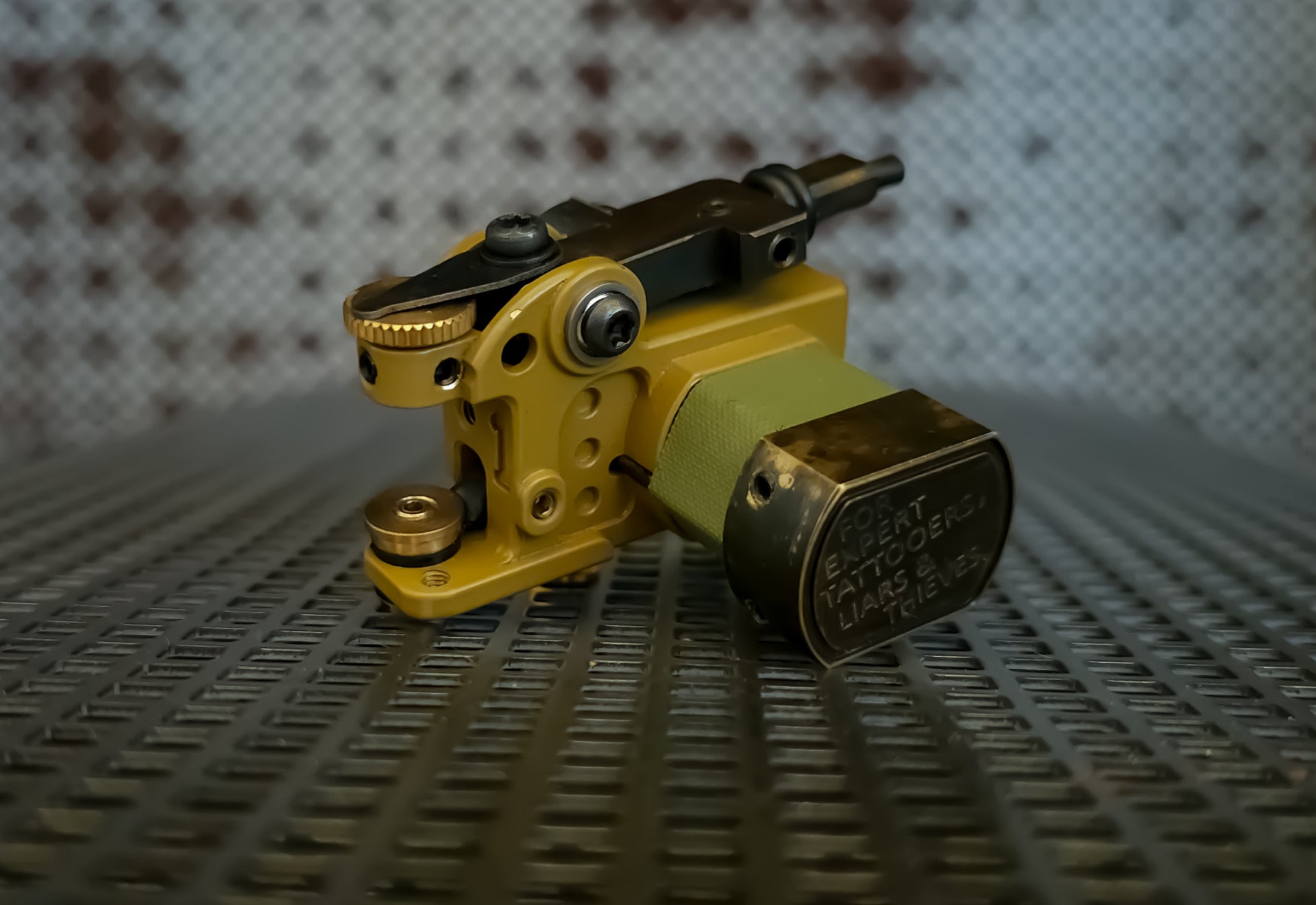 Unique Light Brown Shader Tattoo Machine by Martin Pintos P.