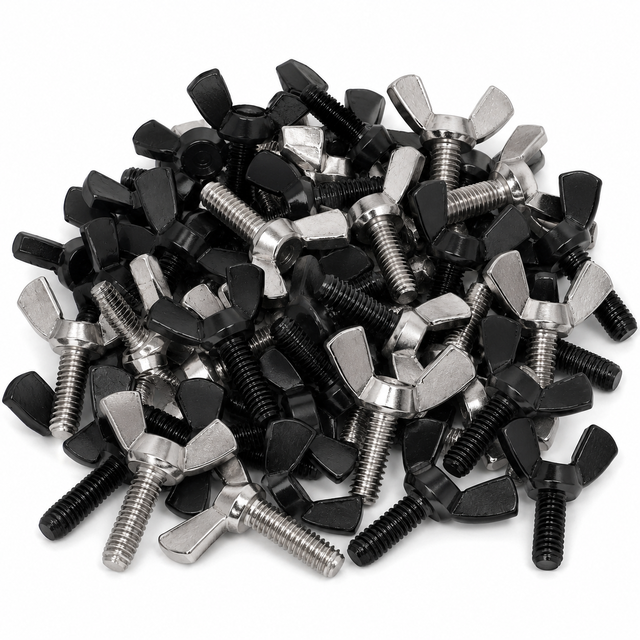 Blackened Long Wingnut Tube Vice Screws