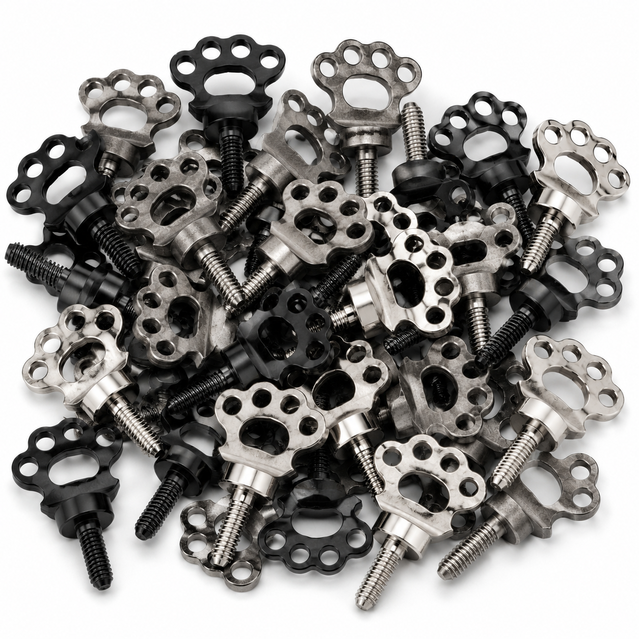 Blackened Brass Knuckles Tube Vice Screws