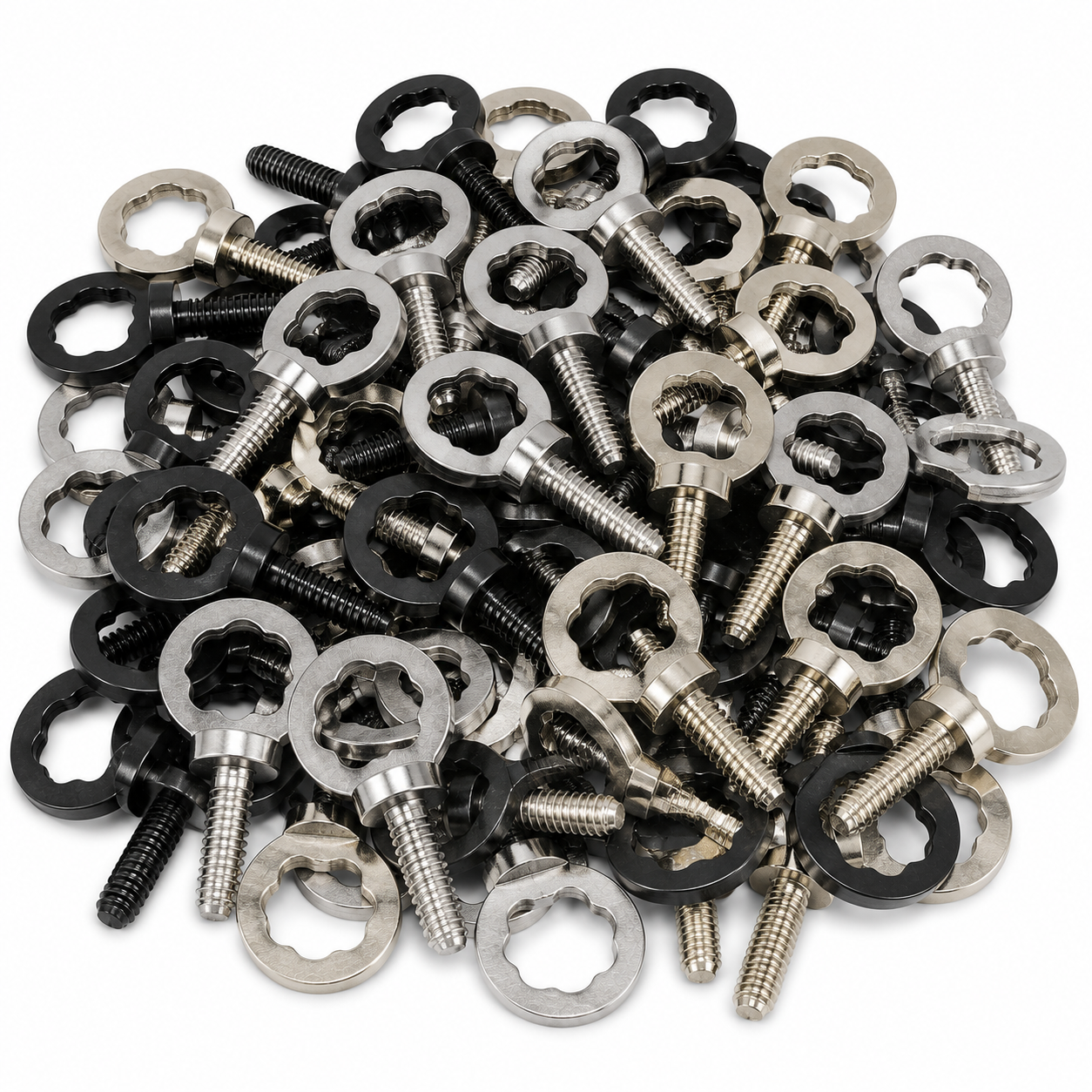 Blackened Circle Flower Tube Vice Screw