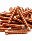 A Pile of Flat Topped Copper Contact Screws