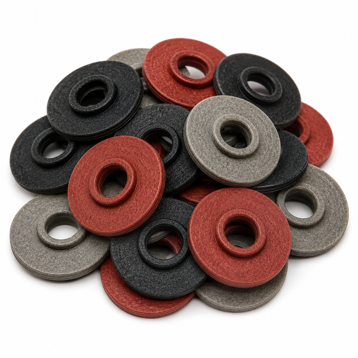 Black Large Fiber Shoulder Washers