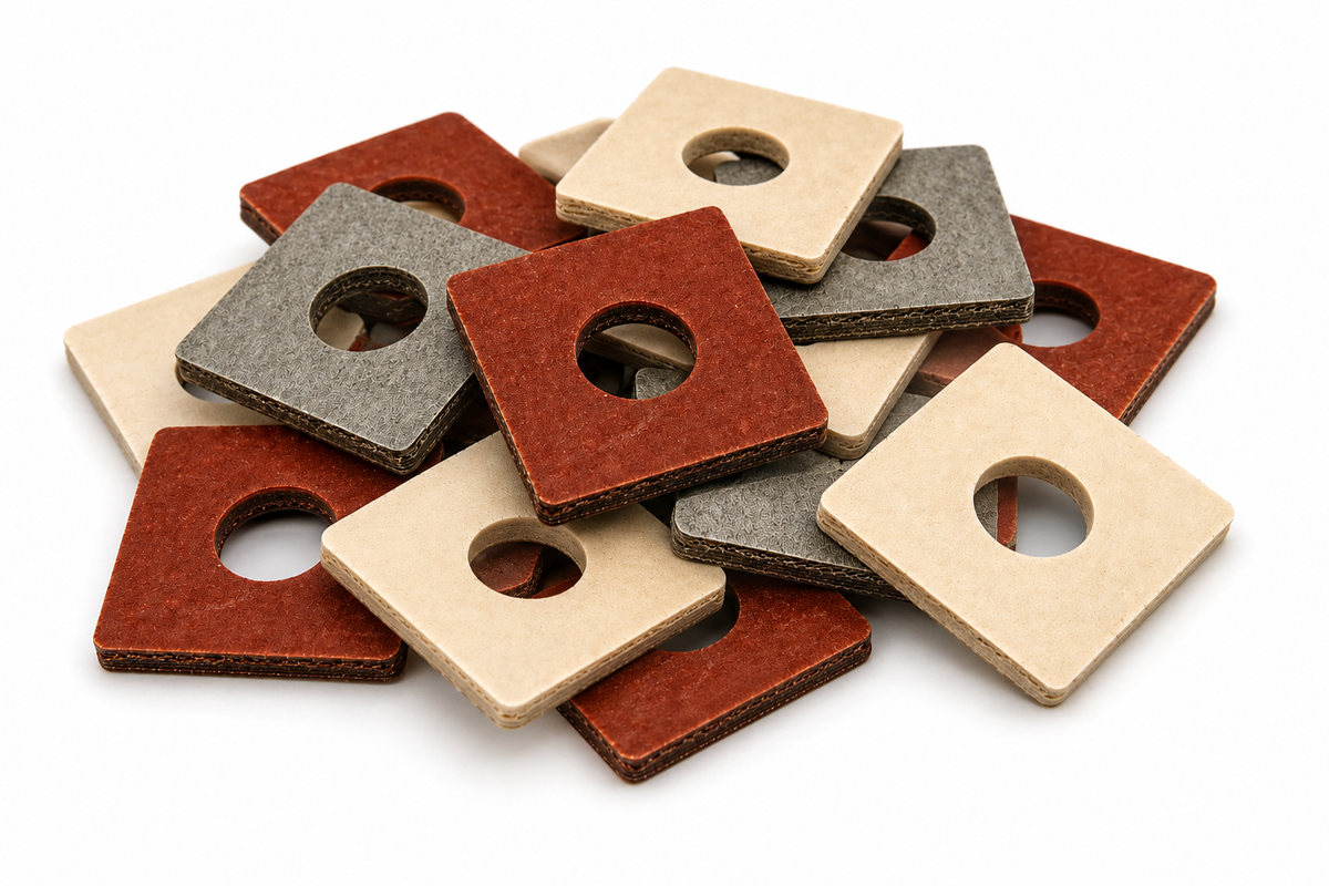 5/16" ID Thin Gray Round Fiber Washers