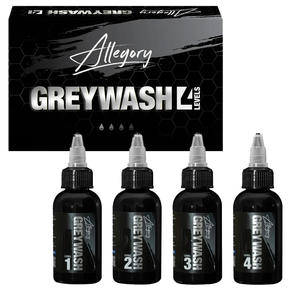 Professional greywash ink set for tattoo artists